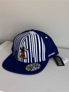Kangol x Disney Ink Links Mickey Mouse Embroidered Snapback Baseball Cap NWT